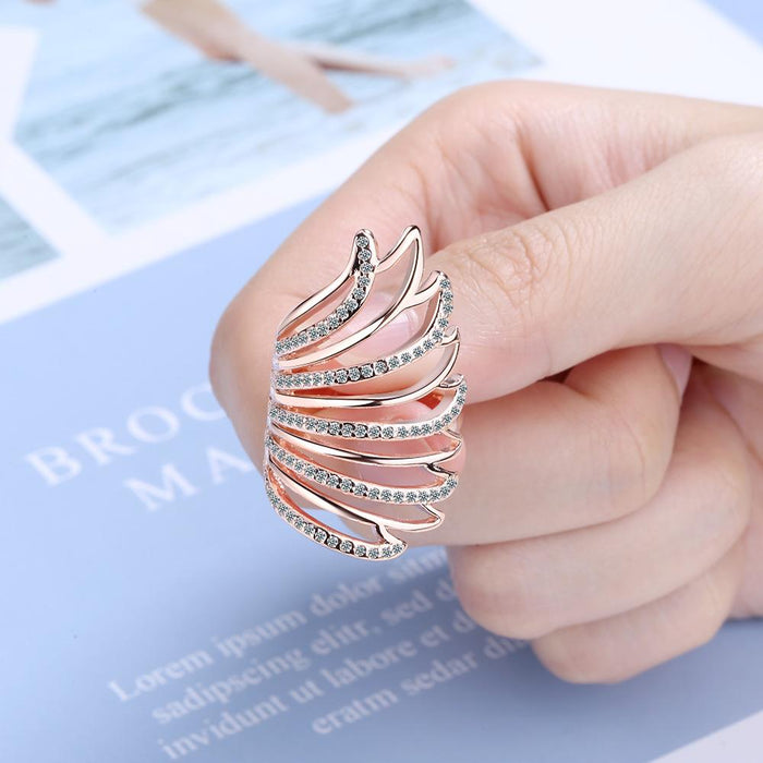 New Angel's Wing Opening Ring