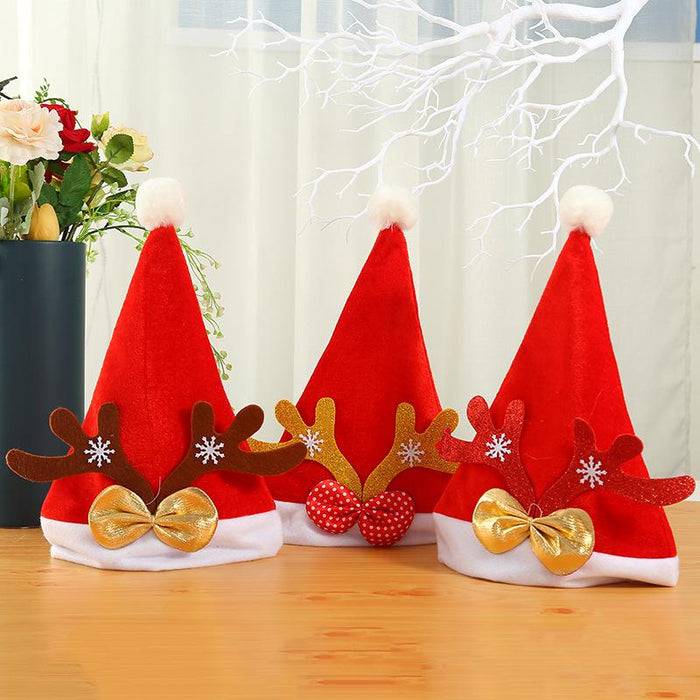 Red Velvet Padded Christmas Hat
