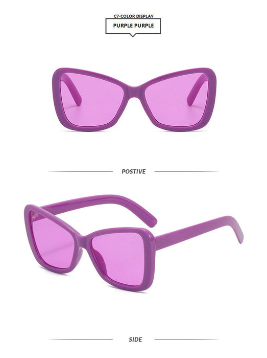 Cat's Eye Sunglasses contrast color trend Sunglasses