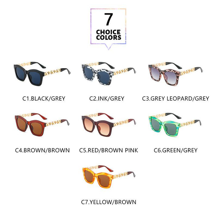 Box Sunglasses stripe Sunglasses tide