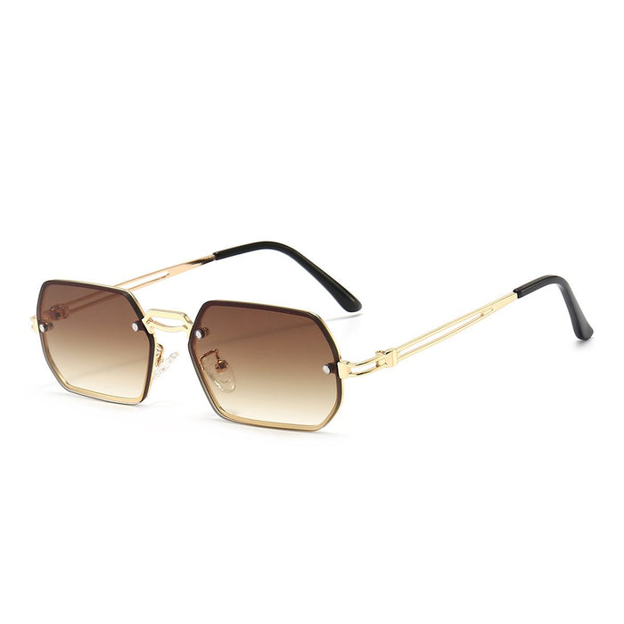 Metal sunglasses personality small frame