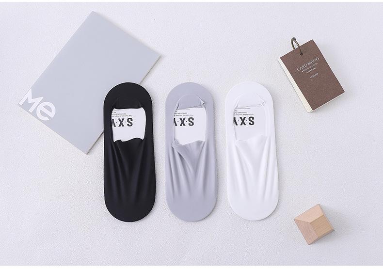 Spring and Summer New Solid Color Invisible Socks Thin Breathable Cotton Socks