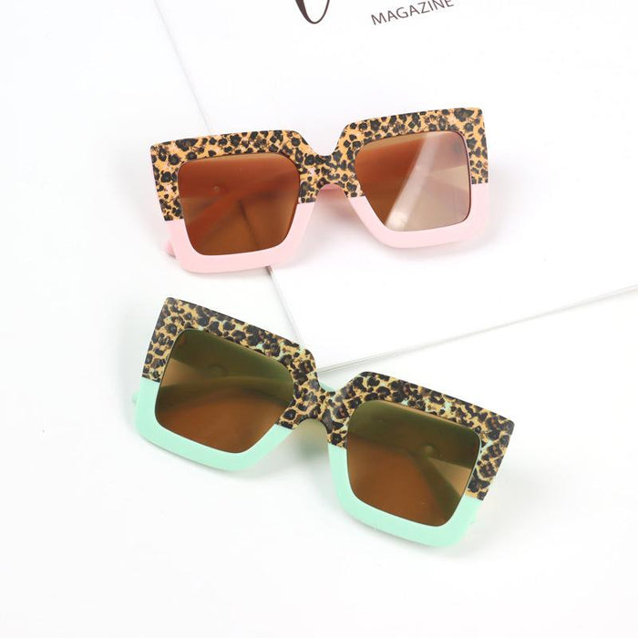 Children's Sunglasses color matching wide edge frame