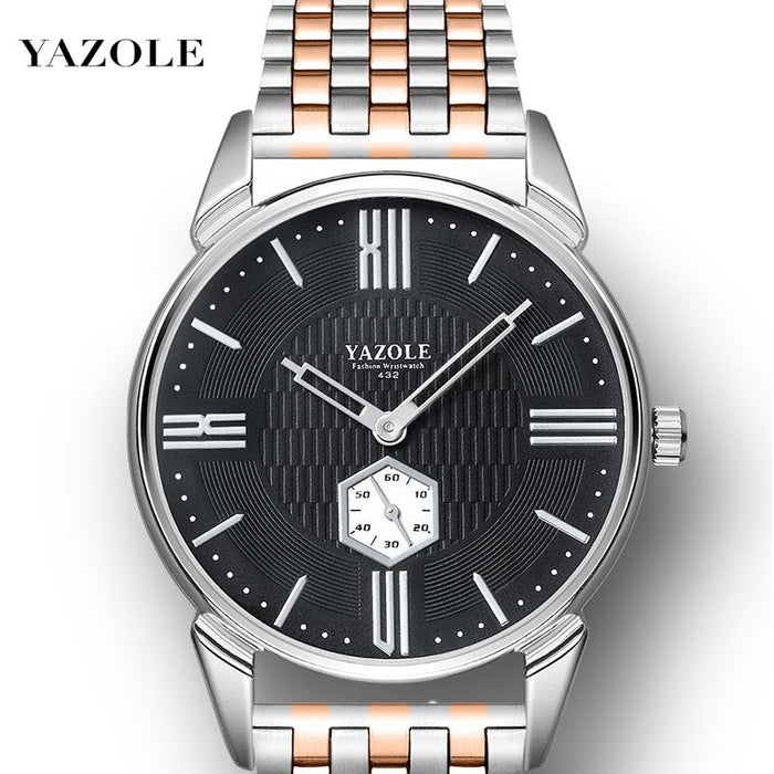 Top Brand Luxury Yazole Independent Small Seconds Hand Designer Men's Wrist Watches