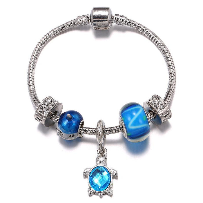 DIY Owl Dolphin Turtle Pendant Bracelet