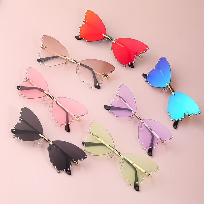 Women's Cool Butterfly Sunglasses With Rhinestone