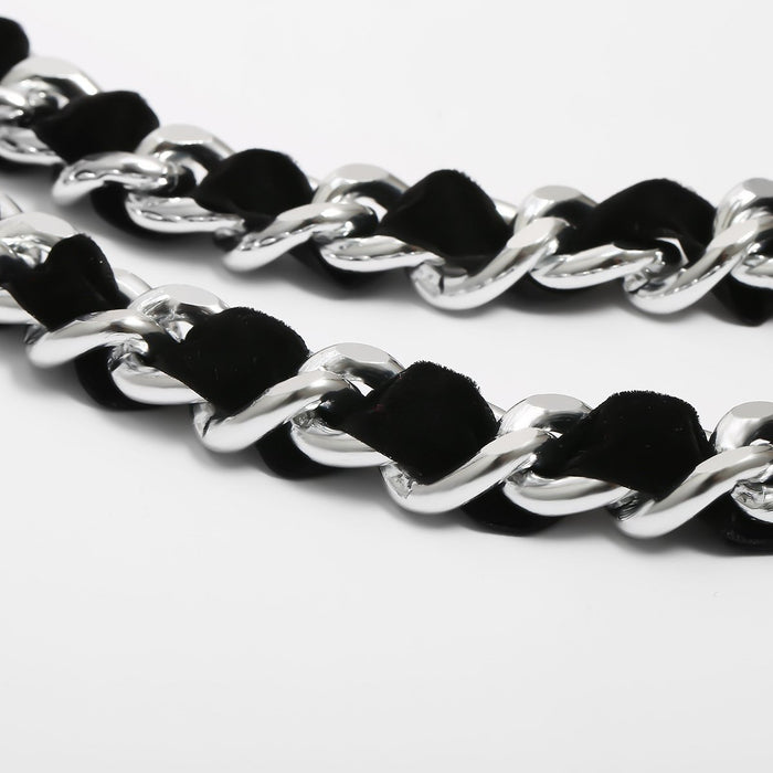 Exaggerated Flannel Waist Chain Retro Multi-layer Tassel Body Chain