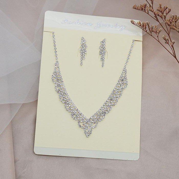 Fashion Female Jewelry Exquisite Tassel Necklace Earring Set
