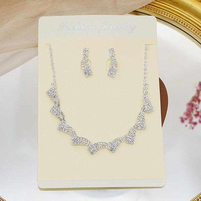 Simple and fashionable female Necklace Earring Set chain