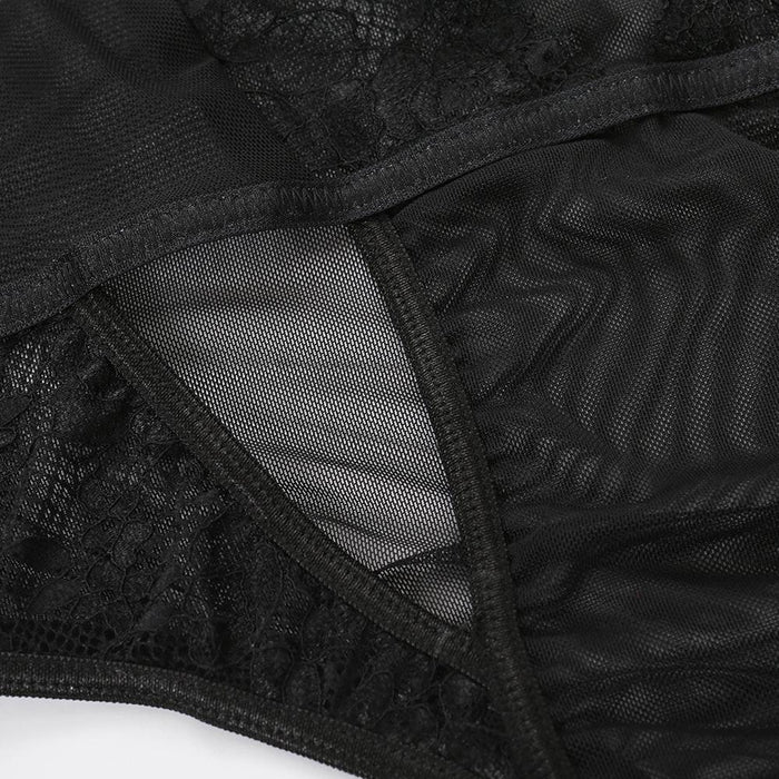 Women's Sexy One-piece Lingerie with Underwire Lace Bodysuit