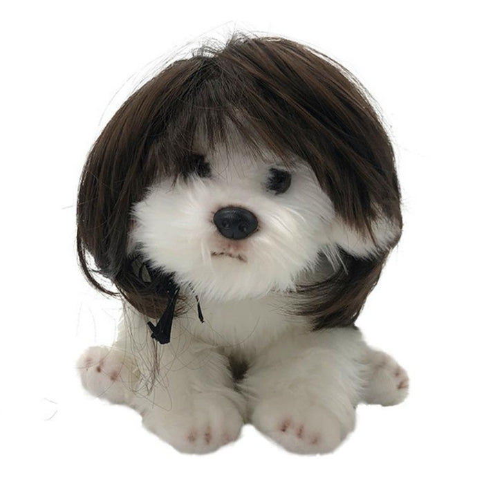 Funny Clothes For Cat Costume Hair Wig Cap Dog Costumes