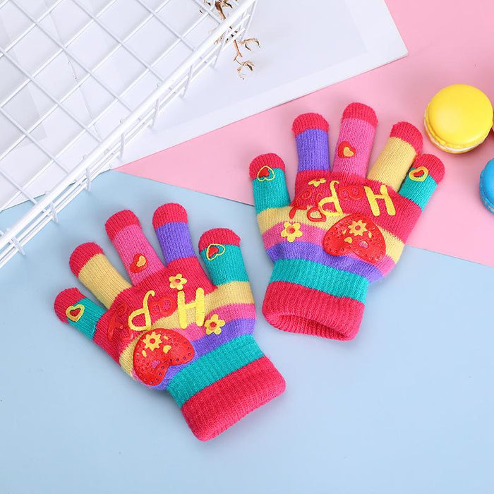 Children's Gloves Thickened Warm Gloves