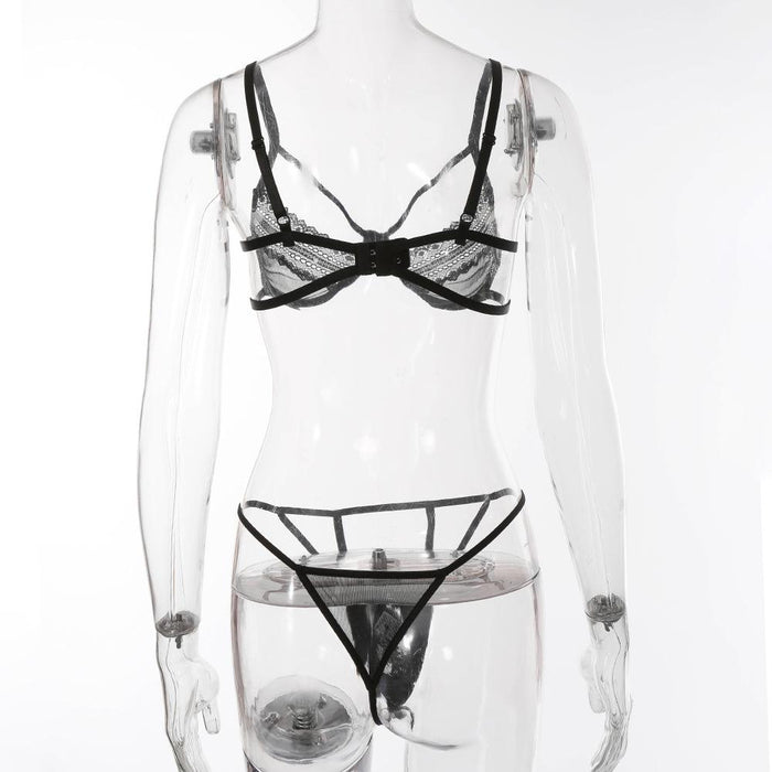 Sexy Women Underwear Lace Mesh Lingerie Set