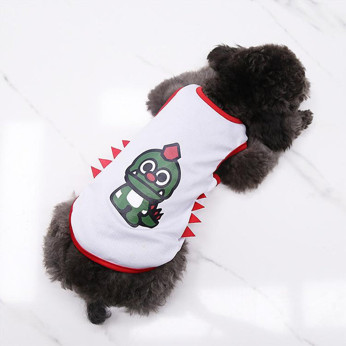 Cartoon Dinosaur Dog Shirt Pet Clothes