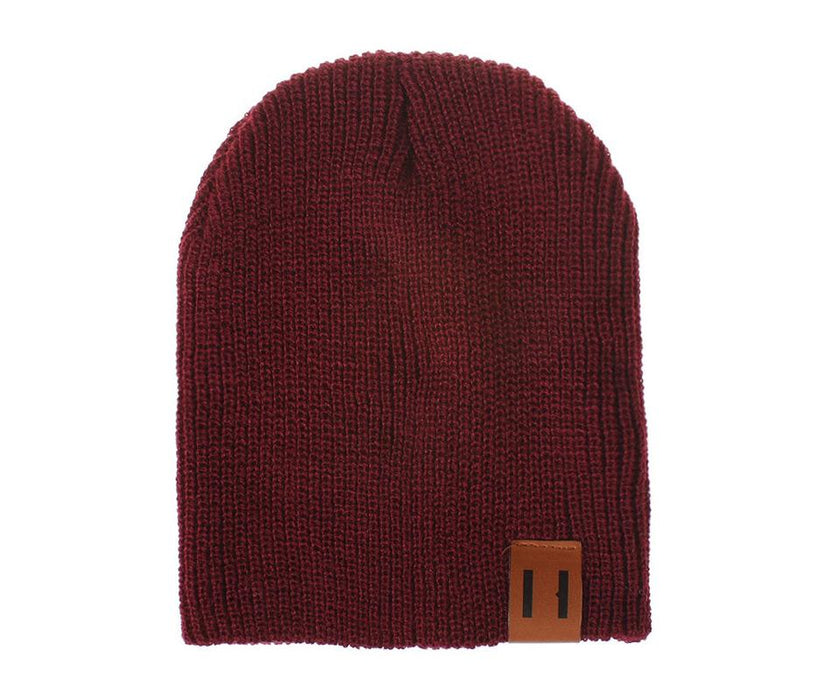 Kids Solid Knitted Beanies