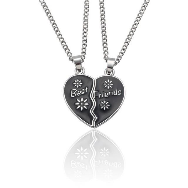 2 Pcs/ Set Best Friends Honey Love Couple Necklace