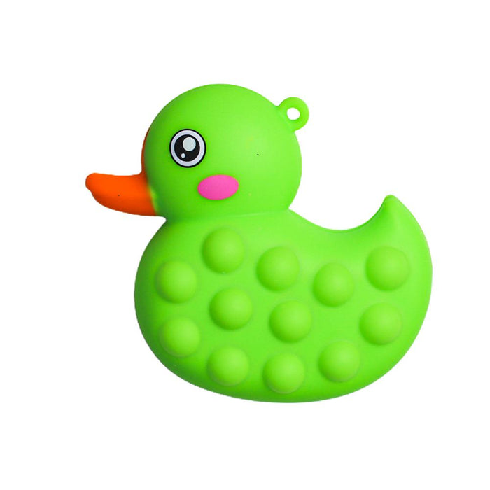 3D anti-stress little yellow duck children's bath toy