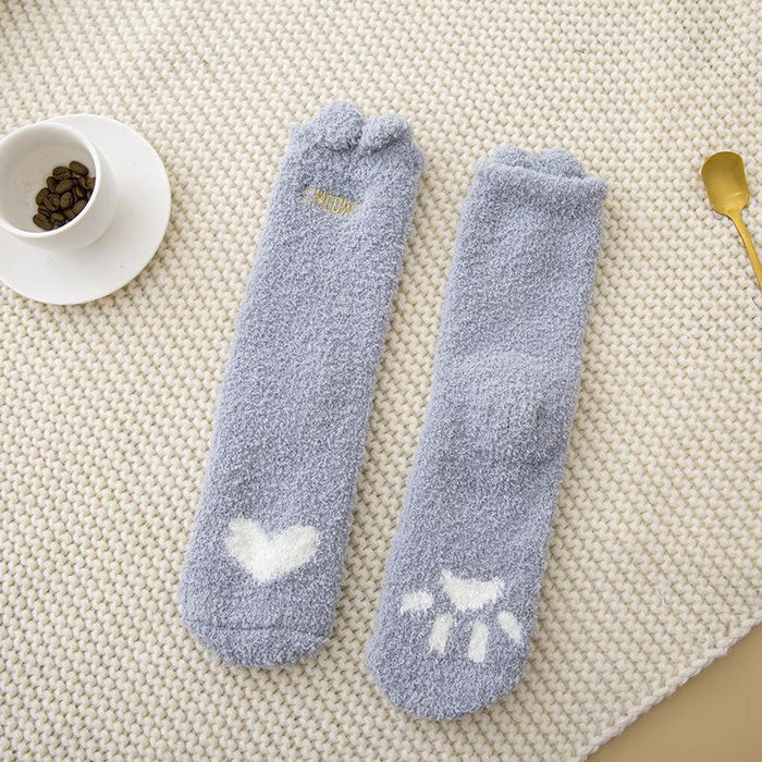 Winter Funny Animal Cute Fuzzy Socks