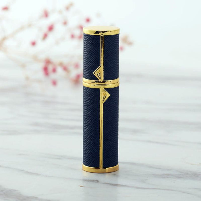 Bottled Bottoms Filled with 5ml High Grade Leather Traveling Portable Spray Bottle.