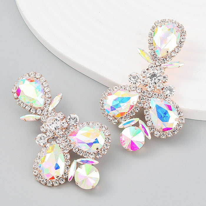 Fashion Rhinestone Multi-layer Claw Chain Earrings