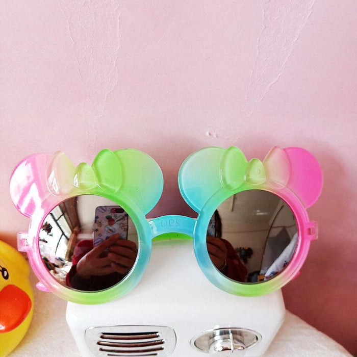 Girls' Colorful Peach Heart Children's Cartoon Sunglasses