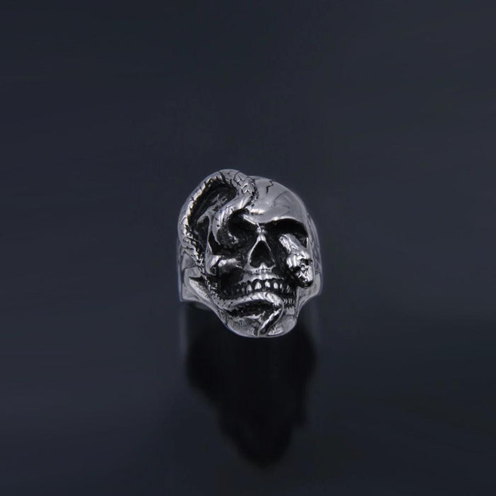 Gothic Punk Heart Grog Skull Rings
