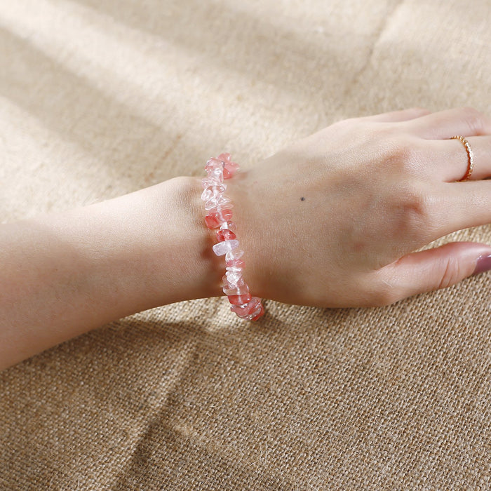 Natural Stone Beaded Crystal Bracelet