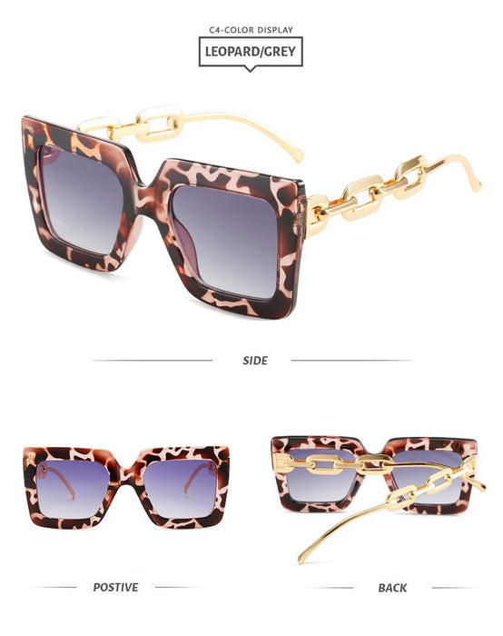 Square Sunglasses chain Sunglasses