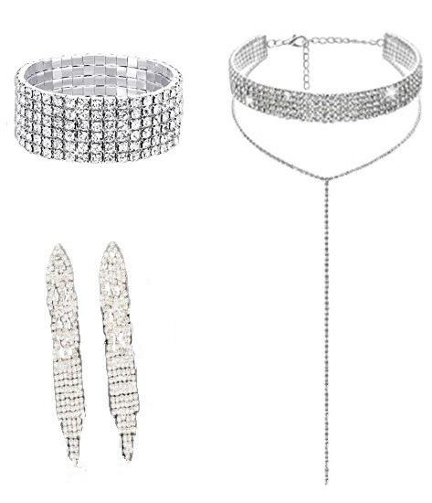 New Female Jewelry Popular Necklace Earrings Bracelet Three Piece Set