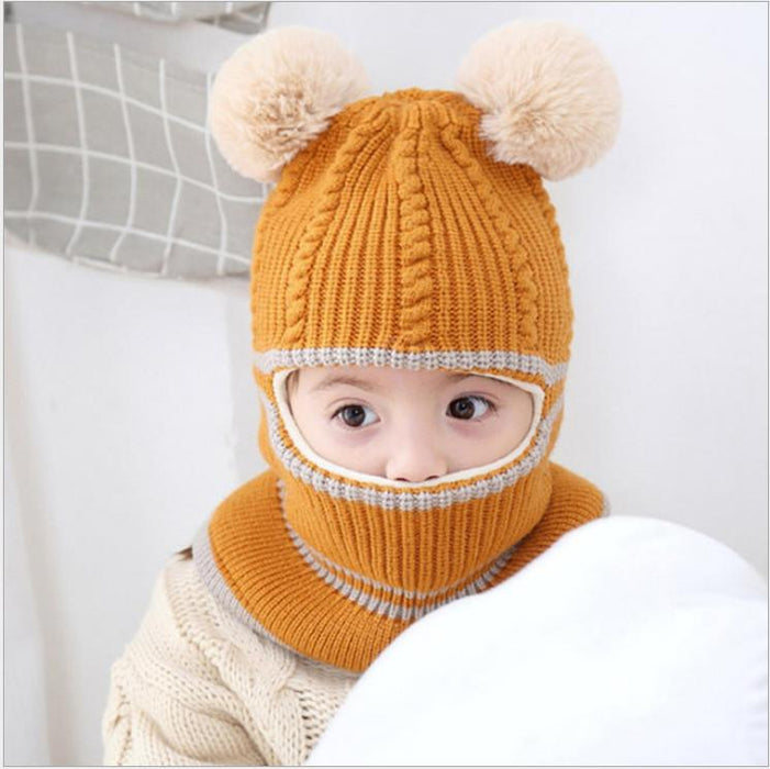 Baby Boy Girl Hat And Scarf Face Ear Protection