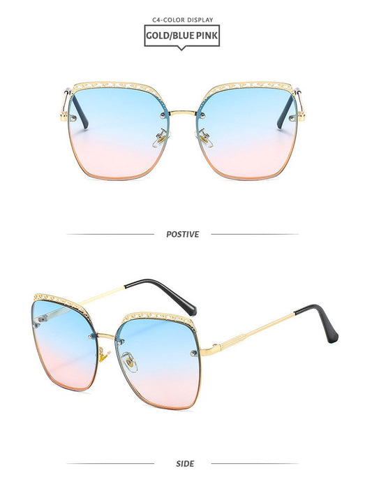 Personalized spray hollowed out women's Sunglasses