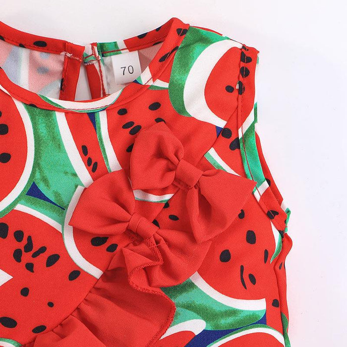 Baby Watermelon Pattern Vest Top and Briefs Set