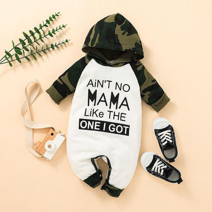 Long Sleeve Infant Camouflage Jumpsuit