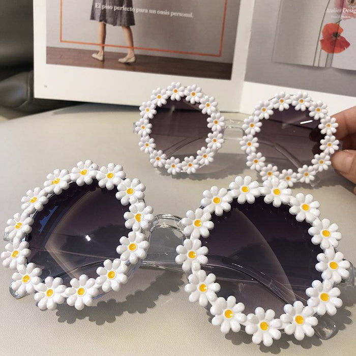 Fashion Funny Flower Daisy Sunglasses Photo Shooting