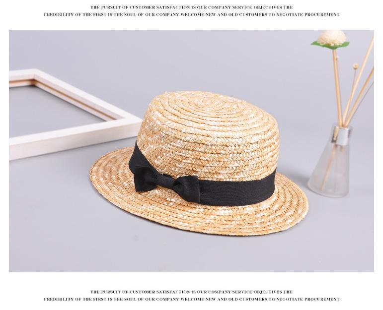 Summer Boys and Girls Bow Princess Beach Straw Hat