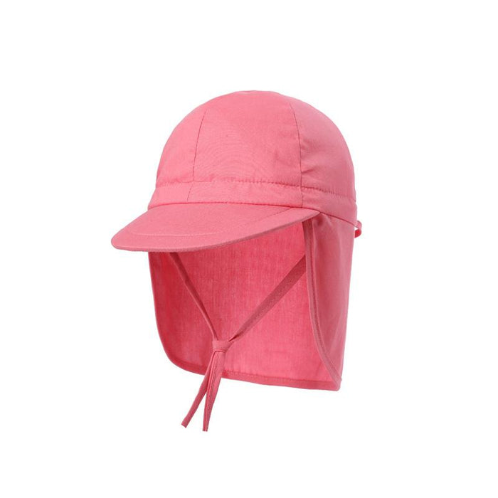 Cotton Children's Summer Sun Protection Pure Color Shawl Cap