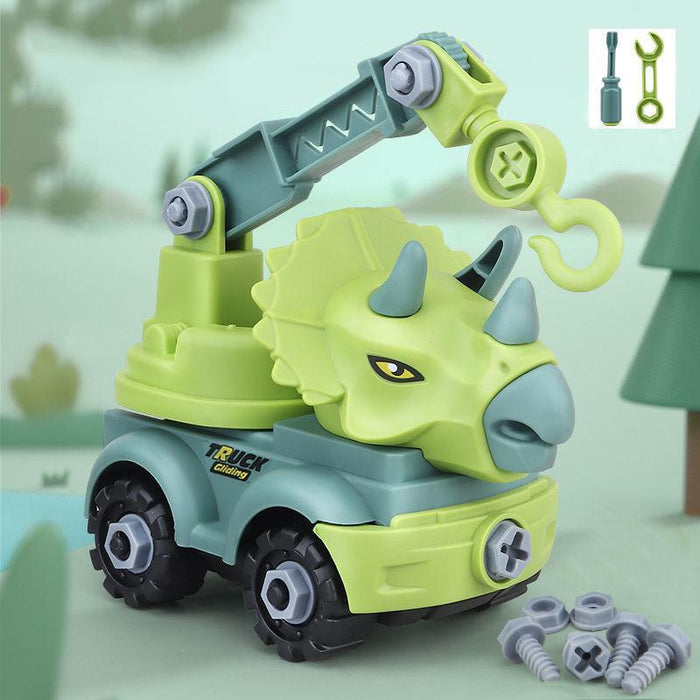 Children's Dinosaur Construction Vehicle Excavator DIY Toys