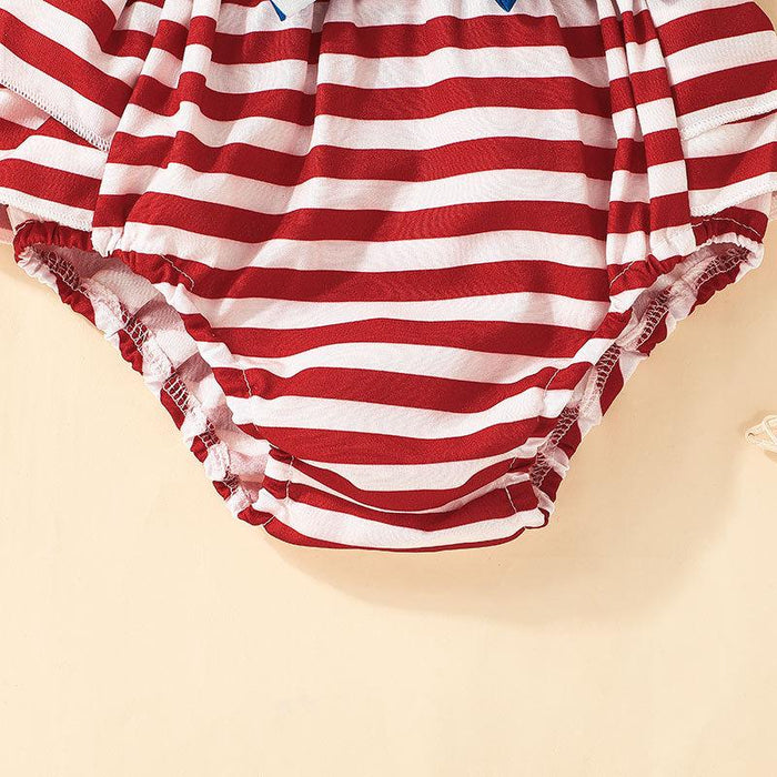 Independence Day Girls' Summer Jumpsuit