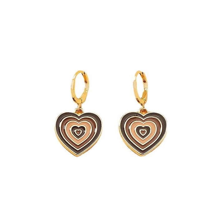 New Retro Simple Fashion Love Earrings