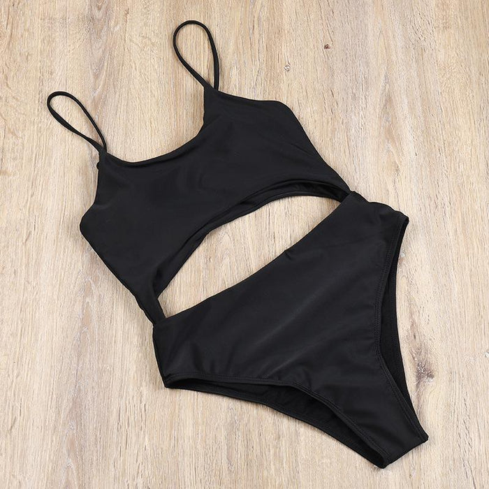 Sexy Open Belly Tight One-piece Bikini