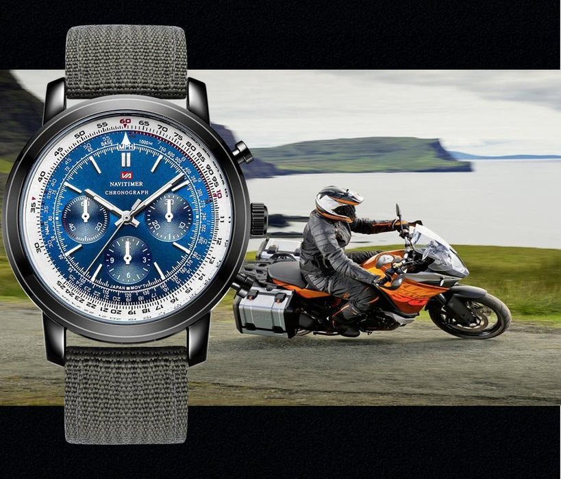Movement Men Wristwatch Pilot Blackbird Chronograph Fashion Watch Brand Luxury Sports Watches