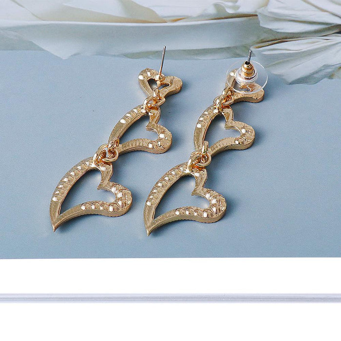 New Simple Temperament Fashion Women's Earring Accessories Inlaid Rhinestone