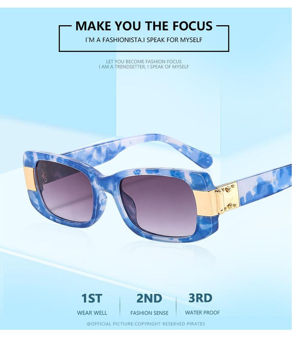 Modern retro square Sunglasses