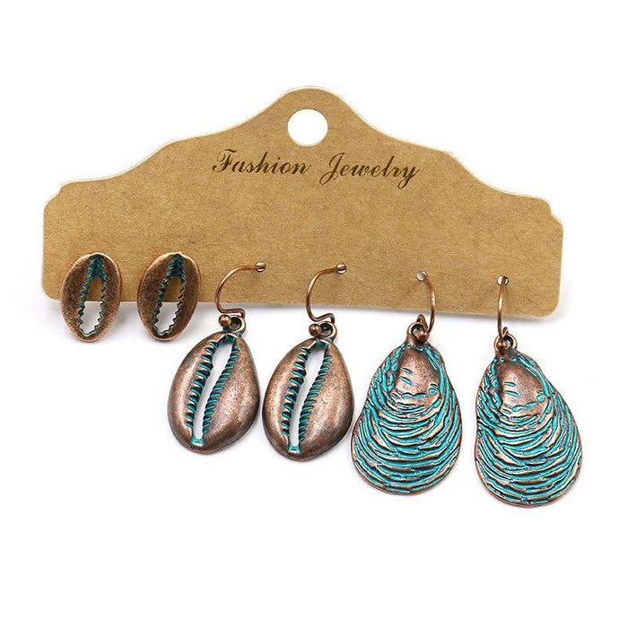 3 pairs/set Earrings Bohemian Style Jewelry X0X36198