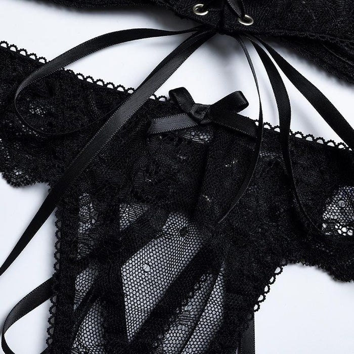 Fashion Lace Suspender Underwear Sexy Lingerie Two-piece Set