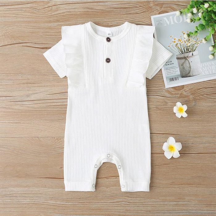 Summer Infant 5-color Ruffle Jumpsuit