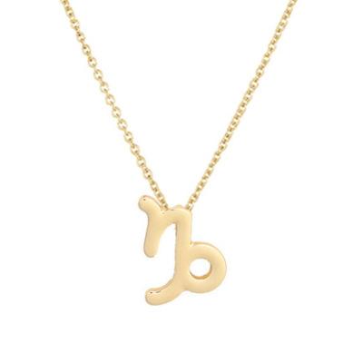 Twelve Constellations Necklace Collarbone Chain Pendant Card Short Necklace