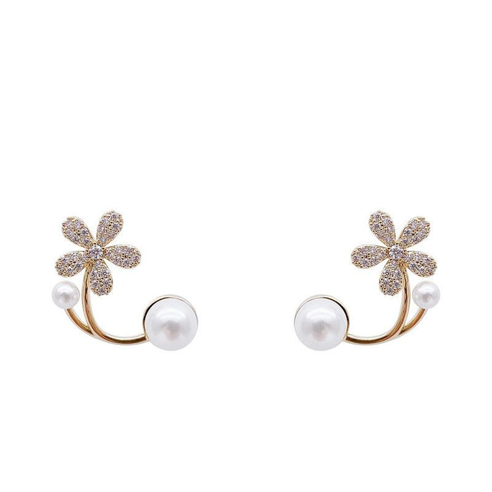 Pearl Flower Earrings