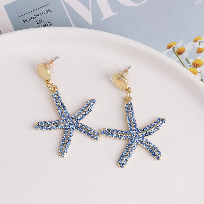 Fashion Women's Fashion Beach Accessories Earrings Inlaid Rhinestone