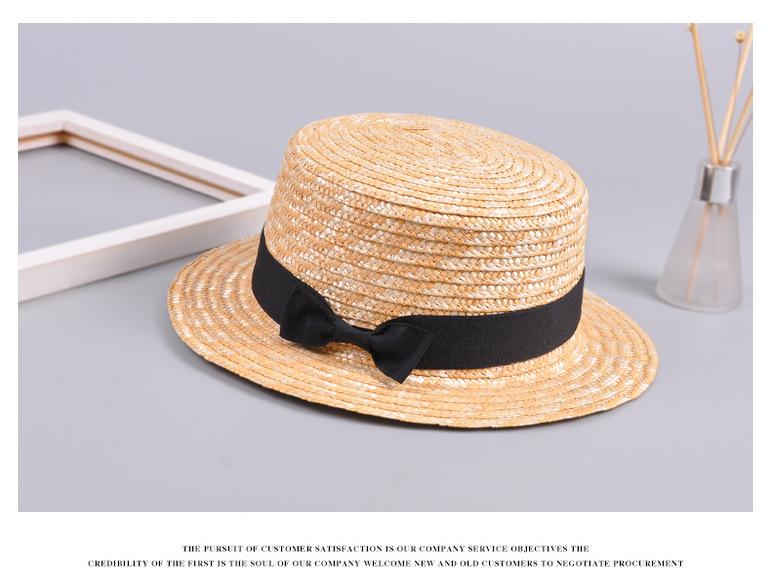Summer Boys and Girls Bow Princess Beach Straw Hat